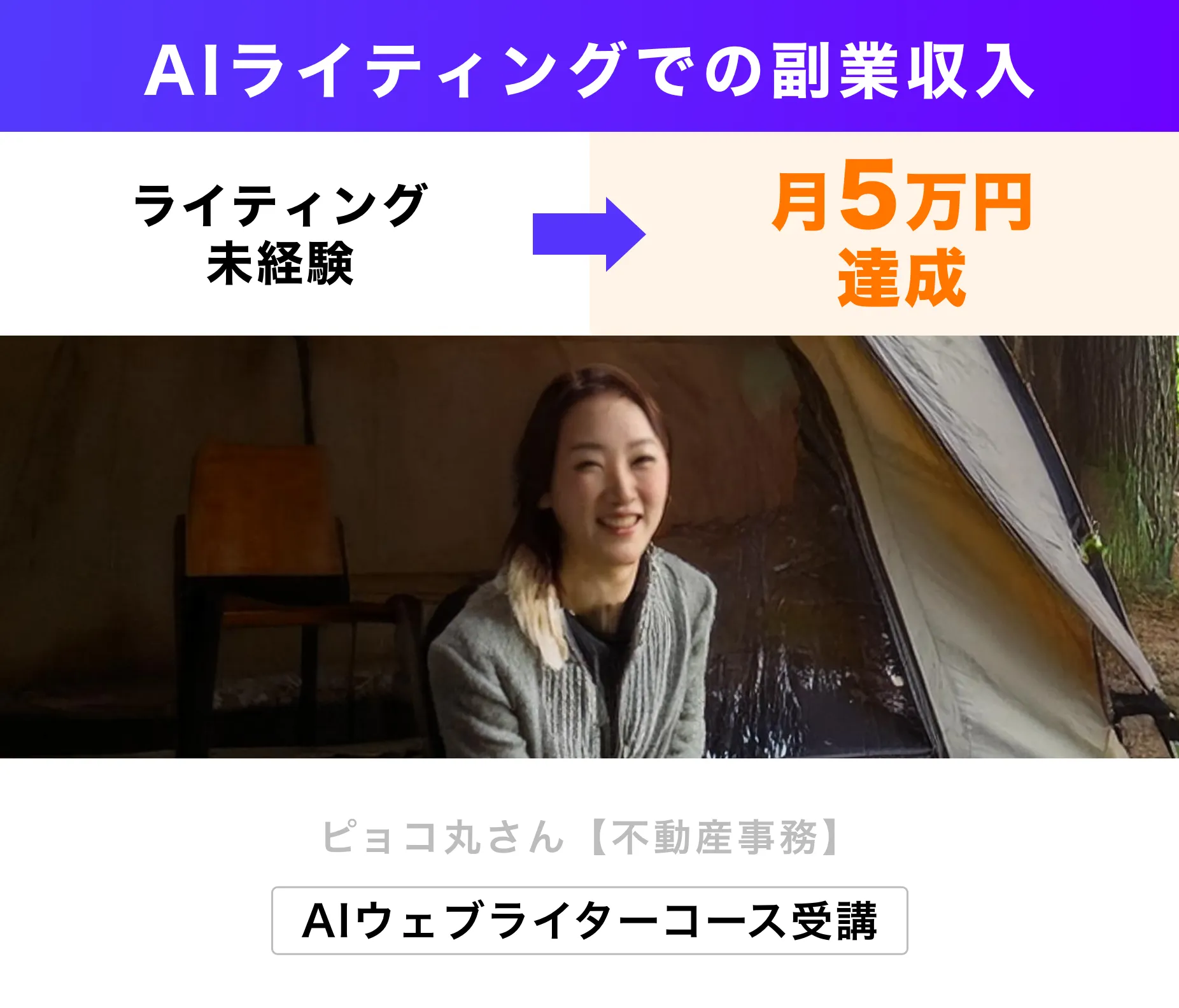 AIライティンんぐでの副業収入|AIウェブライターコース受講